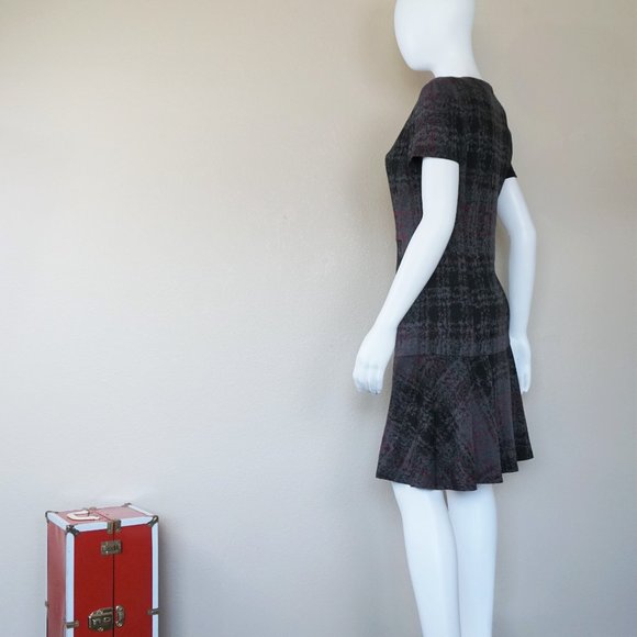 Betsy Johnson Pink & Gray Plaid Dress - Picture 3 of 7